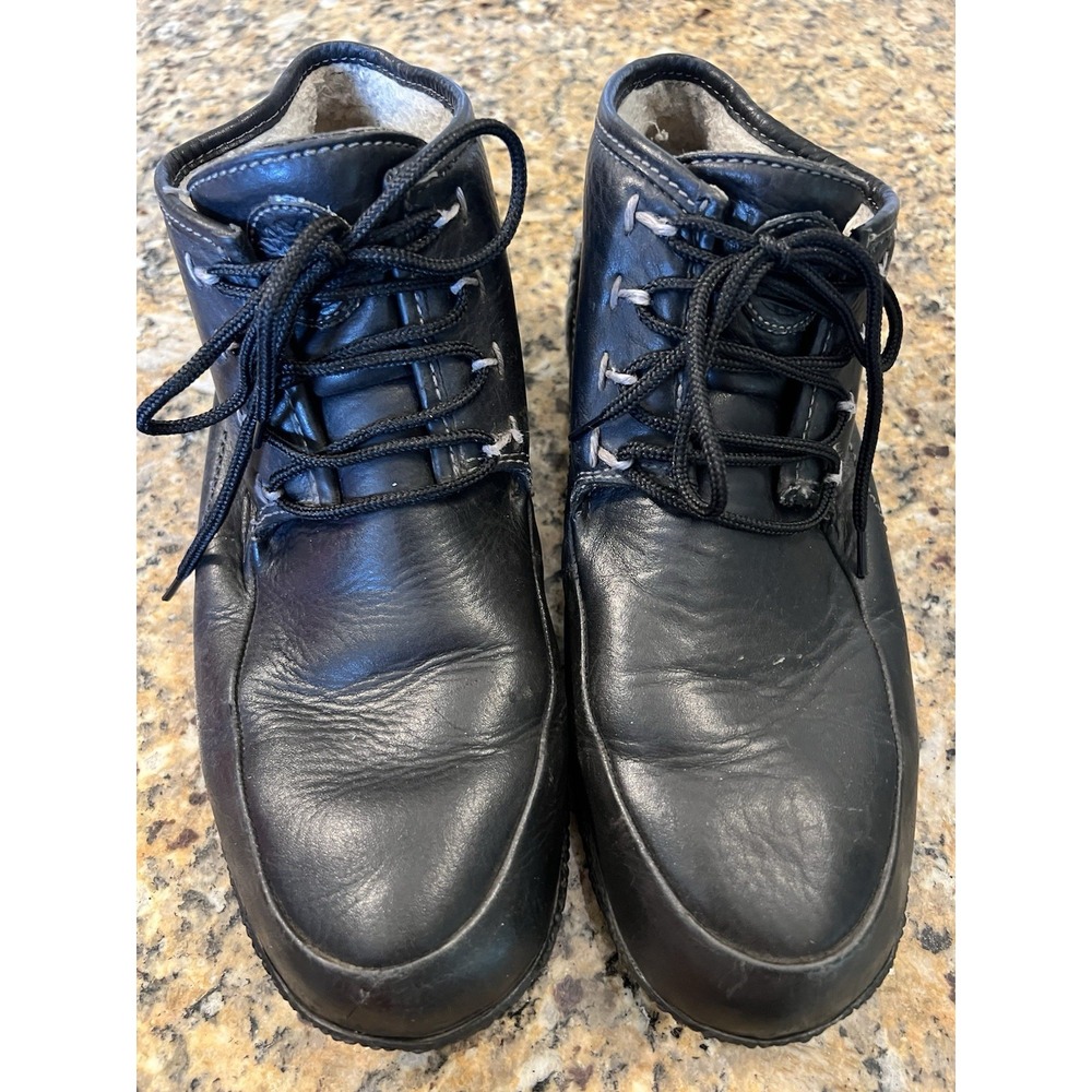 Timberland Men's vintage Leather Black Moc Boot Shoe Size 12 - Picture 6 of 10